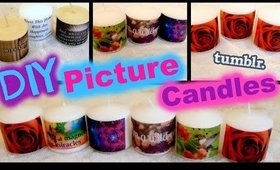 DIY Picture Candles │ Tumblr Inspired Candles│ Gift Idea!