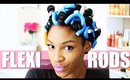 How to Flexi Rods on Natural Hair