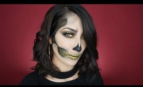 Gold Skull Halloween Makeup Tutorial