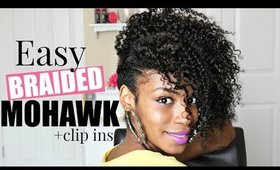 Easy Braided Mohawk ►Natural Hair