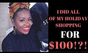 I Did All Of My Holiday Shopping For $100??! #JCPCHALLENGE