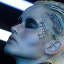 Tron inspired texture story from On Makeup Magazine