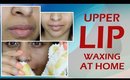Upper Lip Hair Removal Tutorial - Waxing At Home | Quick Home Remedy | deepikamakeup