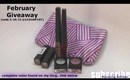 February Giveaway: Six full size NYX products with makeup bag