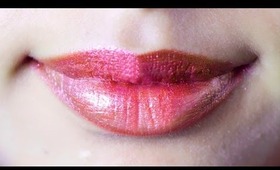 Hot Pink Glitter Lip Art