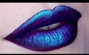 Dark Purple Iridescent Ombre Lip Tutorial