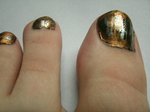 steampunk toe nails