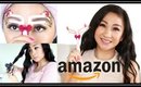TESTING AMAZON BEAUTY GADGETS, MAKEUP + PRODUCTS!