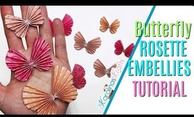Butterfly rosettes Tutorial, What to Make for Easter Happy Mail, 10 Days of Easter Happy Mail DAY 9