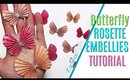 Butterfly rosettes Tutorial, What to Make for Easter Happy Mail, 10 Days of Easter Happy Mail DAY 9