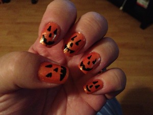 Pumpkin nails 