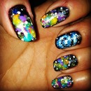 my galaxy nails! 