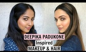 Deepika Padukone Inspired- Makeup & Hair | Everyday Glam | Stacey Castanha