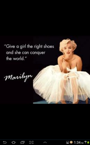 Like if you like Marilyn Monroe.

Marilyn Monroe is a good inspiration, and a wonderful role model to all women and girls.