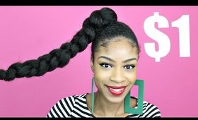 Jumbo Braid Ponytail with Kanekalon Hair► Natural Hair Protective Styles