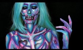 Holographic Zombie Makeup Tutorial Inspired by ZachZenga