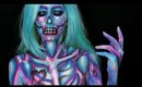 Holographic Zombie Makeup Tutorial Inspired by ZachZenga