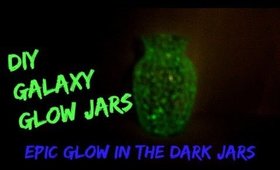 DIY Galaxy Glow In The Dark Jars