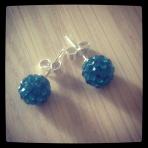 Love this colour! Sterling silver earrings, only £7.99.