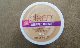 NEW Covergirl Clean Whipped Foundation Demo|Review