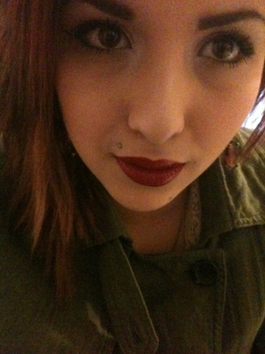 Some fierce red lips, back when I was a redhead!
