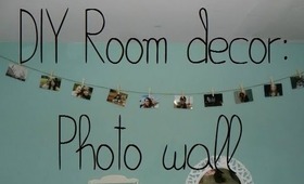 D I Y Room Decoration: Photo Wall