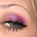 Pink violet eyeshadow.