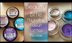 Beauty Bites: Maybelline 24hr Colour Tattoo Cream Eyeshadows Review HD