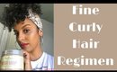 Fine Curly Hair Regimen