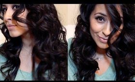 Sexy heatless curls! Video response to Andreaschoice!