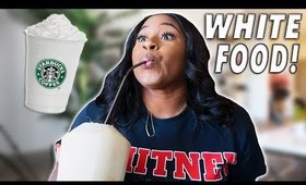 I ONLY ATE WHITE FOOD FOR 24 HOUR CHALLENGE