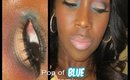 Day 8 | Pop of blue remix makeup tutorial look