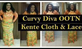 Curvy Diva OOTN | Kente Cloth & Lace (African Fashion)