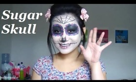 { Sugar Skull / Day of the Dead } Halloween makeup, hair, and costume