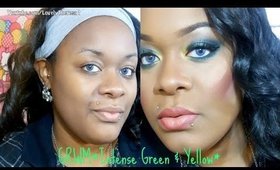 GRWM *Intense Green & Yellow Makeup Tutorial*