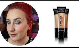 L'Oreal Infallible 24hr Matte Foundation Review & Demo