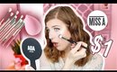 SHOP MISS A - $1 MAKEUP HAUL REVIEW + TRY ON !