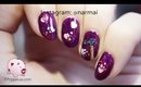 Smashed hearts nail art tutorial for anti-Valentine's