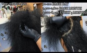 BEFORE THE SILK PRESS! OMG ALL HER HAIR CAME OUT???? LET'S TALK ABOUT SHEDDING!!!!!!