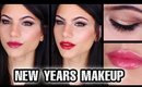 New Years Makeup Tutorial (Using Mostly e.l.f.) + 3 Lip Options!