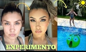 🏊Maquillaje NORMAL para ALBERCA ?! 💦 Is Pool Proof  my normal makeup | auroramakeup