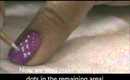 Cute Silver and Purple - nail designs for short nails- stylish nail design and nail art tutorial