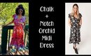 Chalk + Notch Orchid Midi Dress | #SewMyStyle2019