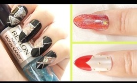 2 Easy Nail Arts Tutorial & REVLON Moon Candy Review