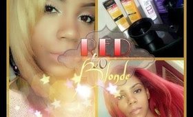 ❣Loreal Hicolor Higlights RED HAIR TO BLONDE HAIR TUTORIAL+ TIPS❣
