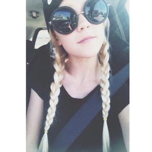 I just love braids with beanies!!! 
