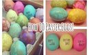 How To: Water Marbled Eggs & Cute Easter Sayings Eggs!