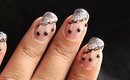 Lace & Hanging Pearls ♥ Cute Nail Art Designs - Easy Lace Nail Designs For Beginners