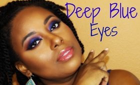 Deep Blue Eye Makeup Tutorial || Vicariously Me
