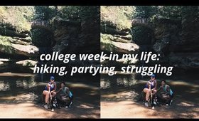 college week in the life: college parties, hiking, + date night (kind of)